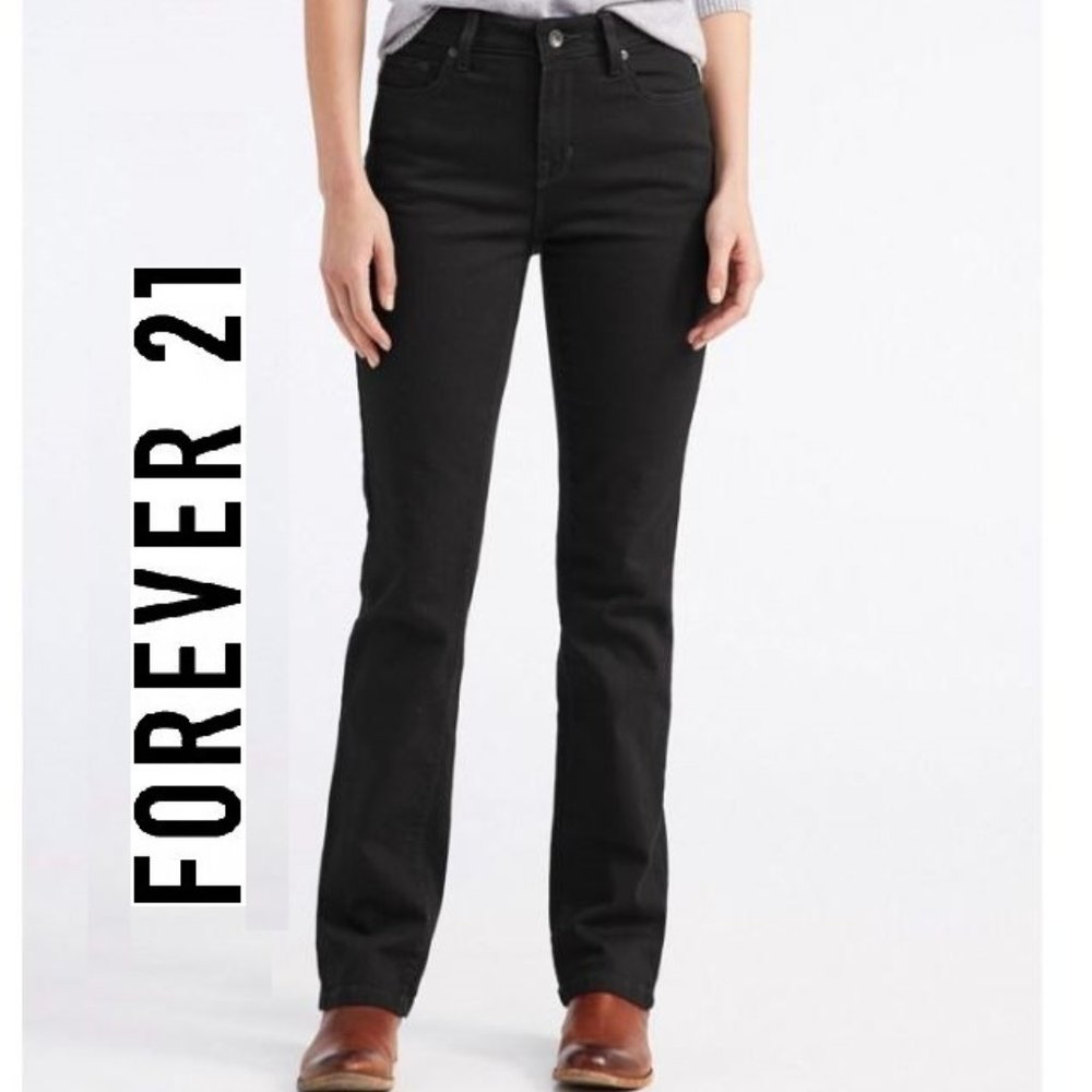 Your Tough FOREVER 21 Black Bootcut Jeans